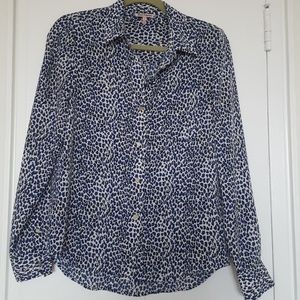 Juicy Couture Button down shirt leopard small